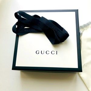 GUCCI Box, ribbon and dust bag.